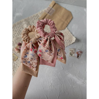 Dây Cột Tóc Scrunchies Linen Handmade