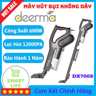 Máy hút bụi cầm tay đa năng deerma dx700s máy hút bụi có dây với động cơ hút mạnh làm sạch mọi loại rác