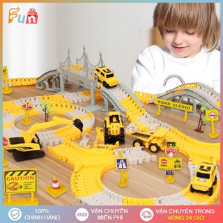  Bộ Đồ Chơi Ô Tô Đường Sắt Kỹ Thuật Điện Ô Tô Đường Sắt Lắp Ráp Đồ Chơi Trẻ Em 