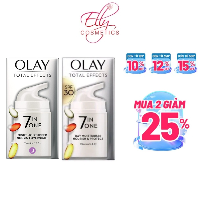 Kem dưỡng Olay 7 in 1 bản uk ban ngày và ban đêm cao cấp
