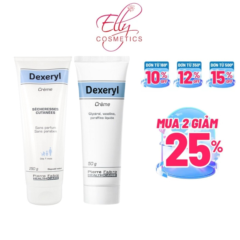 Kem Dưỡng Dexeryl Cream 50g 250g Pháp Dưỡng Ẩm, Dưỡng Da Cho Da Khô, Nẻ