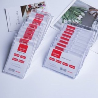 Thẻ đeo bảng tên nhân viên, bao thẻ chất liệu Acrylic trong suốt sang trọng kích thước 5.4 x 8.5cm có thẻ ngang và đứng