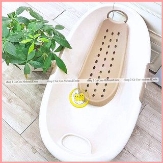 Chậu tắm bé kèm giá đỡ Việt Nhật Plastic hình Elip