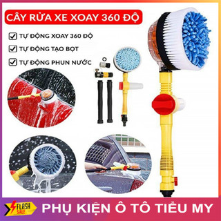Chổi Rửa Xe Ôtô Tự Xoay 360 Độ - Chổi Rửa Xe Thông Minh. Tiện Lợi, Dễ Sử Dụng Giúp Tiết Kiệm Thời Gian Và Công Sức