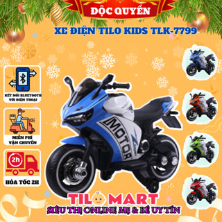  Siêu xe tay ga xe moto điện cho bé TILO KIDS TLK-7799 có 2 chỗ ngồi hệ thống đèn led sử dụng tay ga siêu ngầu 