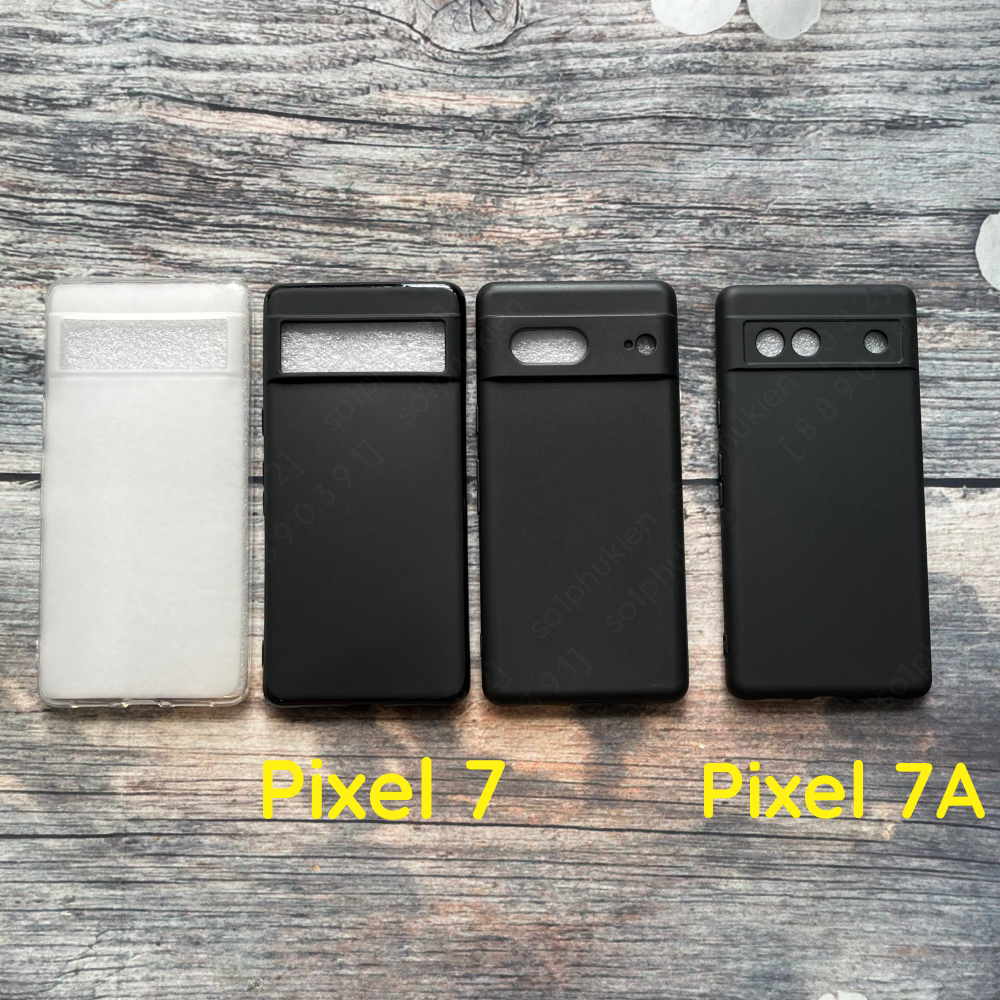 Ốp lưng Google Pixel 7 / Pixel 7A loại dẻo đen TPU và loại dẻo trắng nhám bảo vệ cam bền đẹp