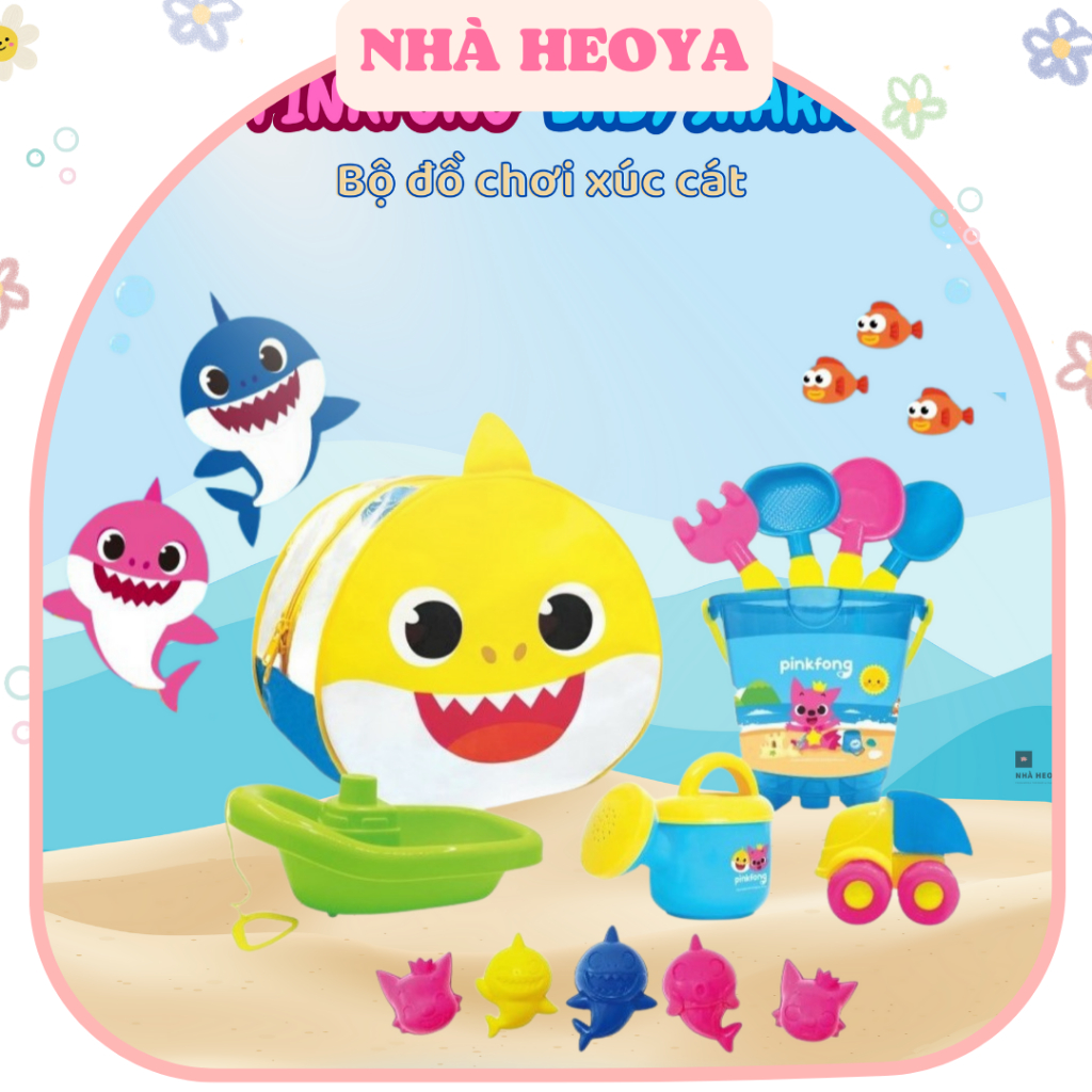 BỘ ĐỒ CHƠI XÚC CÁT PINKFONG BABYSHARK 14 MÓN DÀNH CHO BÉ