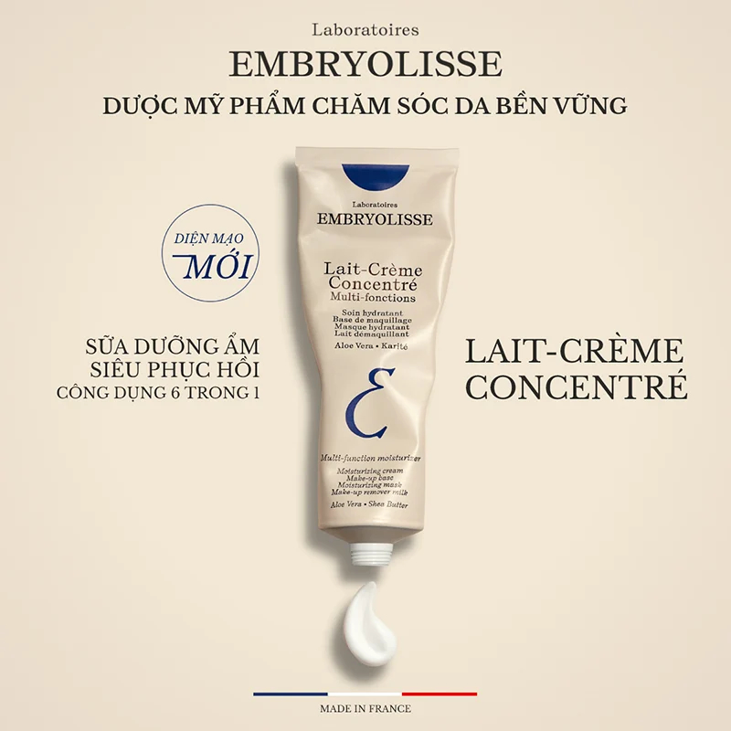 Kem Dưỡng Ẩm, Sáng Bóng, Siêu Phục Hồi Da Embryolisse Lait Creme Concentre (2/30/75ml)