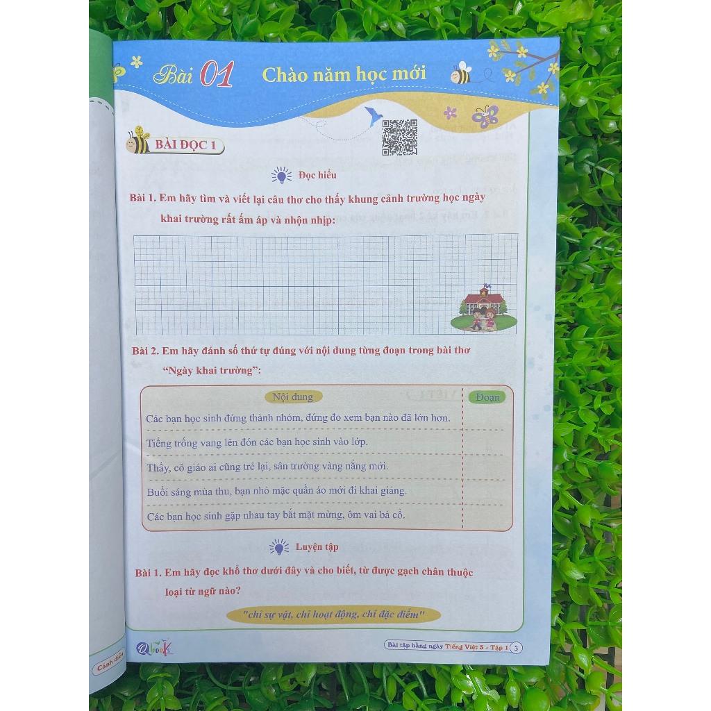 Sách- BÀI TẬP HÀNG NGÀY-Tiếng Việt-lớp 3 CÁNH DIỀU -tập 1