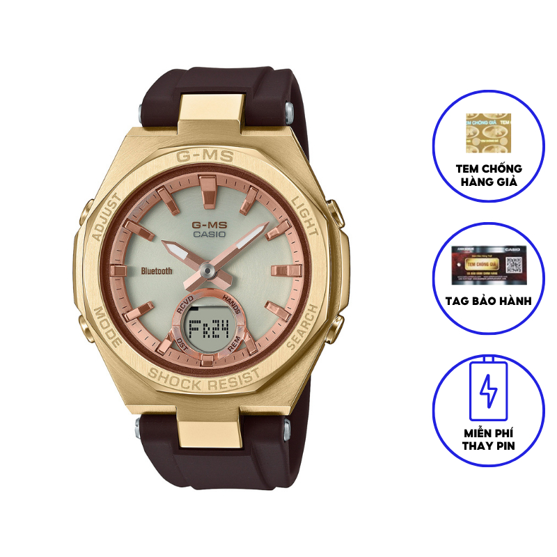 Đồng Hồ Casio Nữ dây nhựa BABYG MSG-B100MV-5ADR Chính Hãng