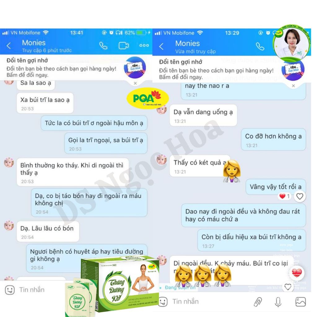 PQA Thăng Dương Khí Giúp Nhuận Tràng, Tăng Tính Bền Của Thành Mạch Hộp 25 Gói