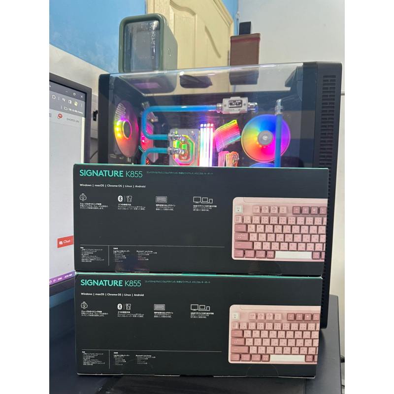 Bàn phím cơ không dây Logitech SIGNATURE K855 Màu Hồng