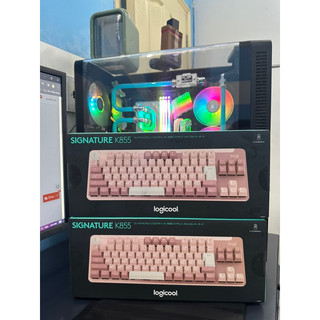 Bàn phím cơ không dây logitech signature k855 màu hồng