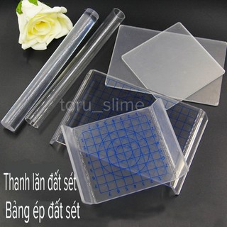 Thanh lăn đất sét bằng nhựa acrylic trong suốt toru_slime