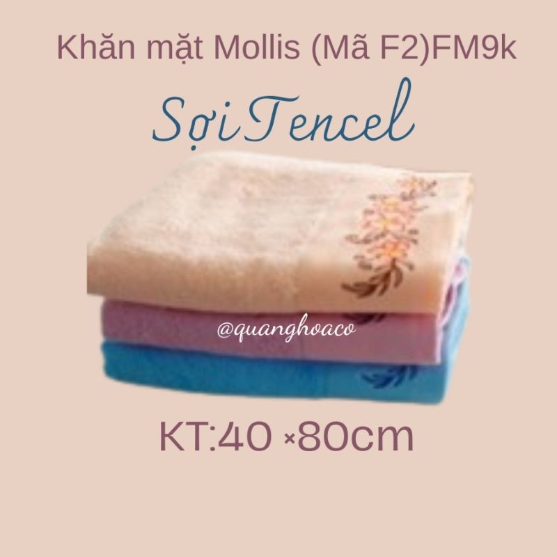 KHĂN Mặt( MÃ F2 FM9K) Khăn Tắm Cở trung Sợi Tencel Kích Thướt 40×80 cm