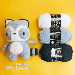 Len Milk Cotton 125g Mác Đen Loại 1 (Mã 51-103)