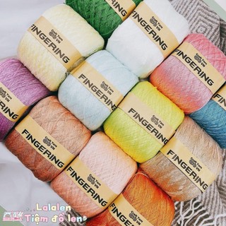 Sợi Cotton Fingering Bóng (Mã 49-86) - Cuộn 100gr