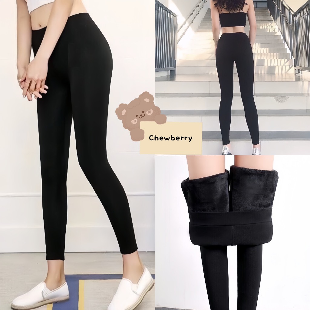 Quần Legging Chất Liệu Lót Lông Siêu Ấm Dành Cho Nữ