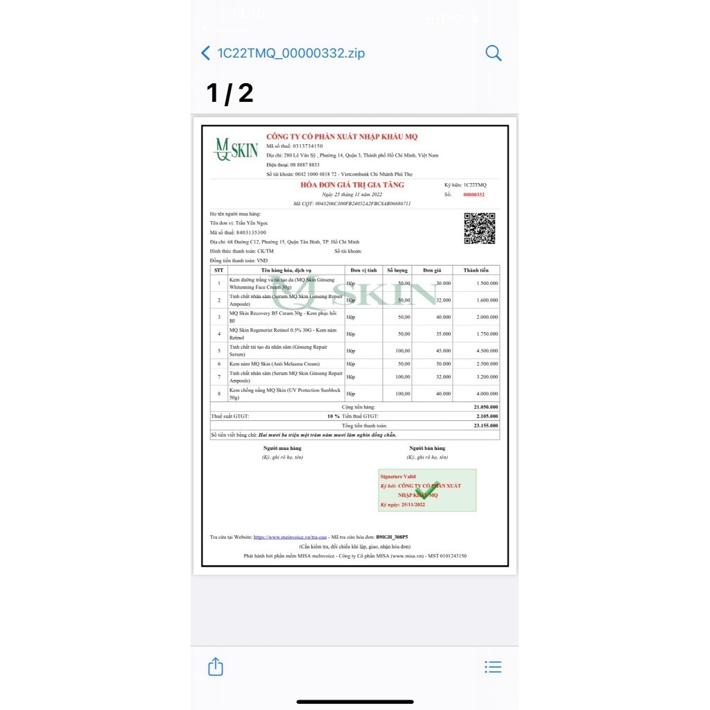 Thay da BB Cream MQ Skin - BB Cream tái tạo da