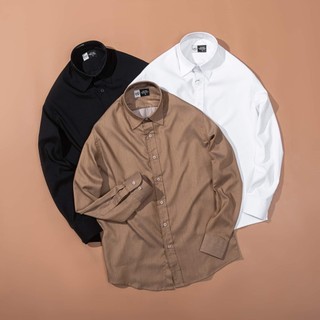 Áo sơmi trơn justmen - chất liệu cotton cao cấp