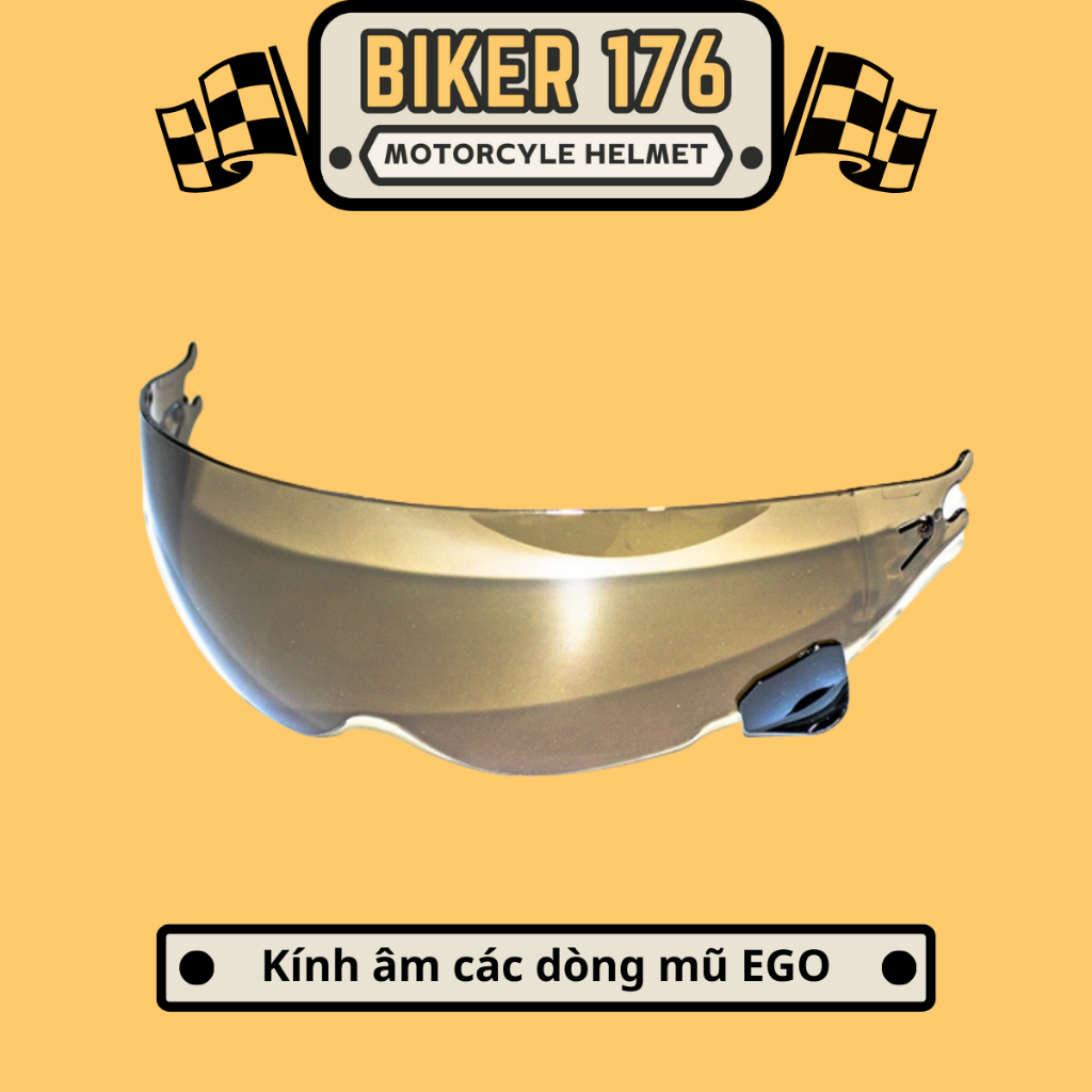 Kính âm các dòng mũ EGO E-5/ EGO E-9/ EGO-41  - BIKER 176 - Mũ bảo hiểm chính hãng Vũng Tàu