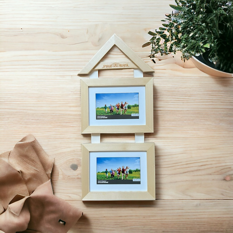 (TẶNG IN ẢNH) Khung hình treo Sweet Home (Loại 2 khung) NCFRAME