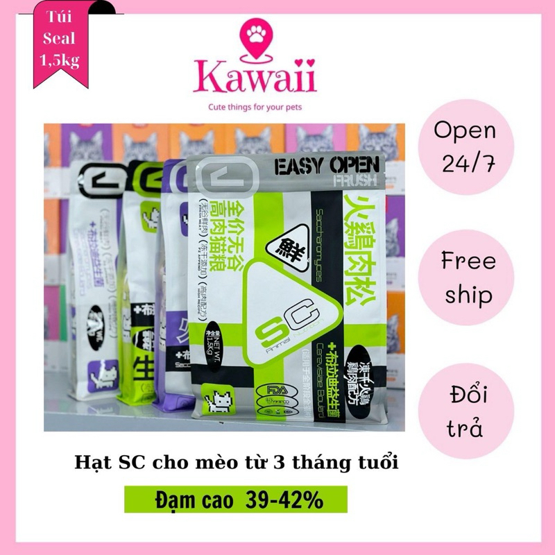 Hạt Đạm Cao SC Animal Nutrition 1.5kg Cho Mèo