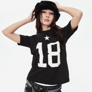 ÁO THUN BABY TEE SỐ 18 THỂ THAO TRẺ TRUNG CÓ FREESIZE< 65KG