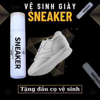 Chai Xịt Bọt Vệ Sinh Sạch Giày Sneaker Không Cần Giặt, Bình Xịt Vệ Sinh Giầy 300ml Làm Sạch Và Tẩy Trắng Giầy