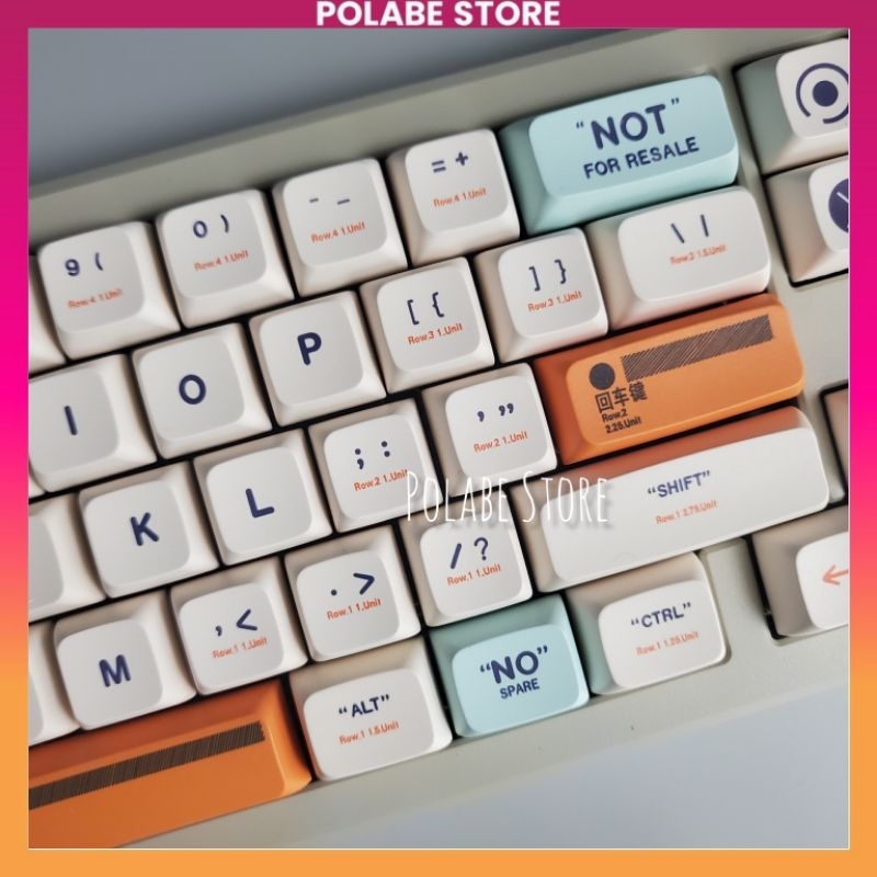 Keycap Plastic 2.0 Polabe Store XDA profile bàn phím cơ chất liệu PBT