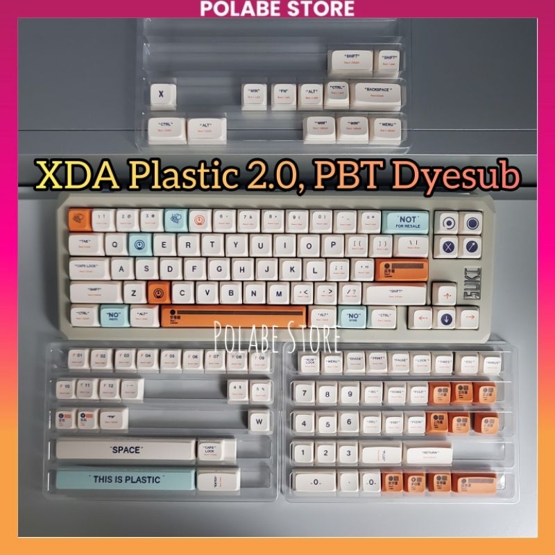 Keycap Plastic 2.0 Polabe Store XDA profile bàn phím cơ chất liệu PBT