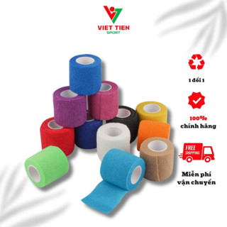 Hộp Băng Quấn Xốp Cao Su Non Thể Thao Tự Dính, Băng Quấn Cổ Chân Cổ Tay Cố Định Giảm Chấn Thương