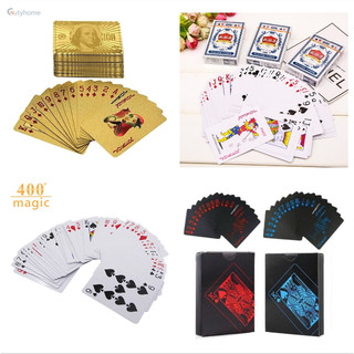 [5❤️][FREESHIP] BỘ BÀI TÂY PHẢN QUANG - MẠ VÀNG - PVC ĐEN - ẢO THUẬT - 696 POKER [HCM]