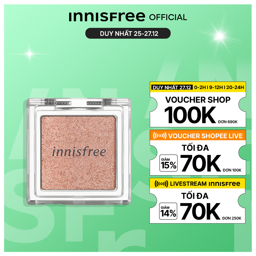 Phấn mắt dạng nhũ Innisfree My Eyeshadow Glitter 1.9g