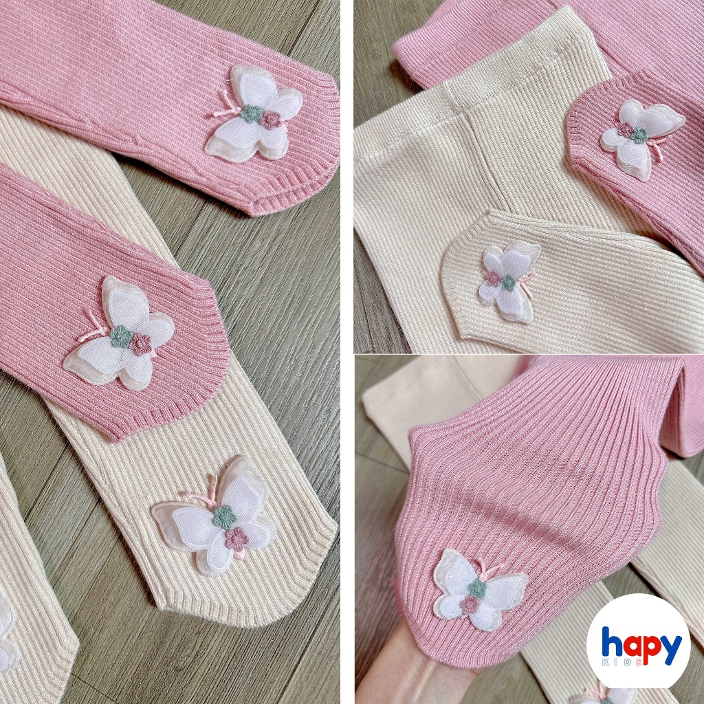 Quần legging len bé gái Hapykids, chất liệu len lông thỏ cho bé từ 1 đến 6 tuổi