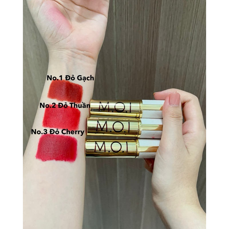 [3 cây tặng 1 ly] Son kem M.O.I phiên bản Holiday MOI Cosmetics Hồ Ngọc Hà