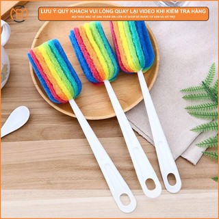 Cây cọ mút Cây rửa ly đầu mút, bọt biển , dụng cụ cọ rửa đáy ly, vệ sinh cốc, tách, chén, chai, lọ, làm sạch bình