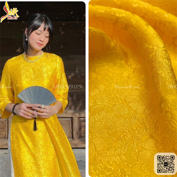 Lụa hoa Nhaxasilk 100% tơ tằm - CUT05
