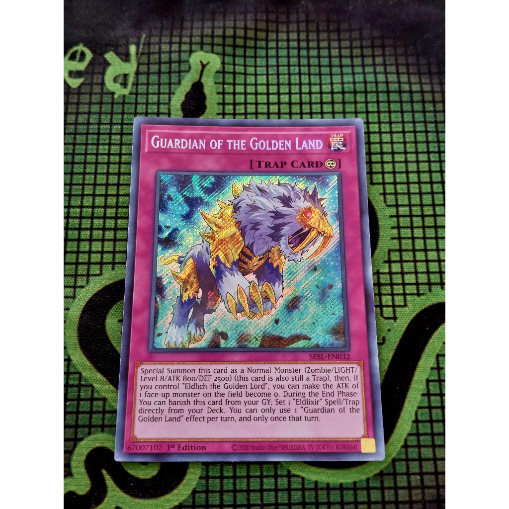 Thẻ Bài Mint90 Yugioh Trap Guardian of the Golden Land - SESL-EN032 - Secret