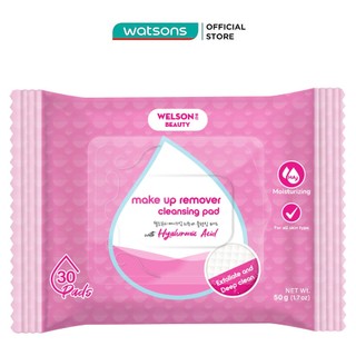 Khăn Giấy Ướt Tẩy Trang Welson Beauty Makeup Remover Cleansing Pad 30 Miếng/Gói