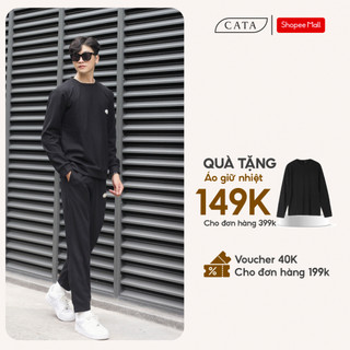 Bộ Thể Thao Nam Thu Đông CATA COLLECTION Chất Liệu Tổ Ong Cotton Định Lượng 280GSM Dày Dặn Cạp Chun Cực Thoải Mái CT27
