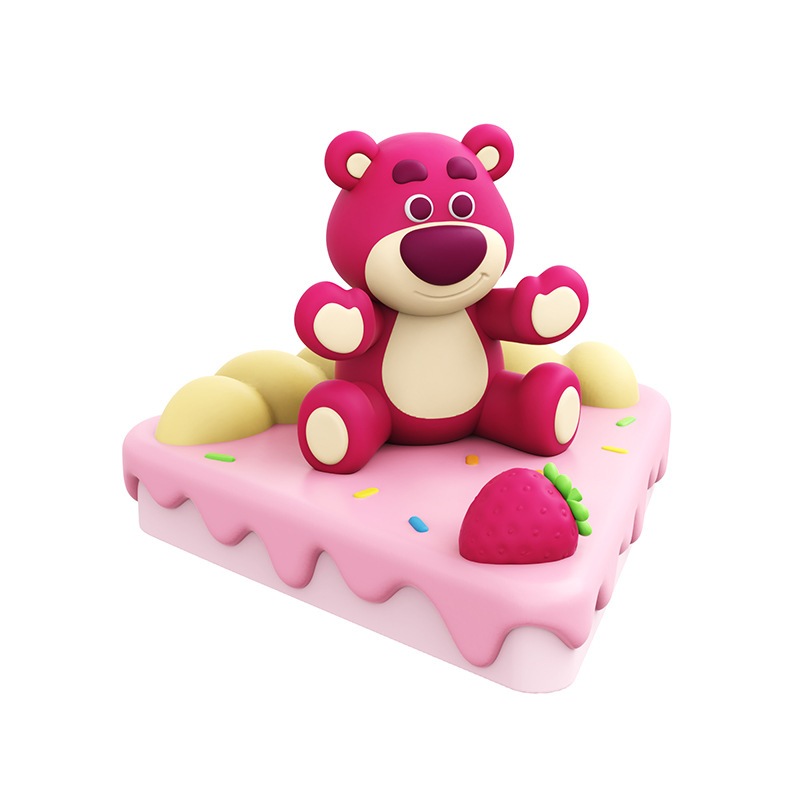 Mô hình kèm giá đỡ điện thoại Gấu dâu Lotso chính hãng
