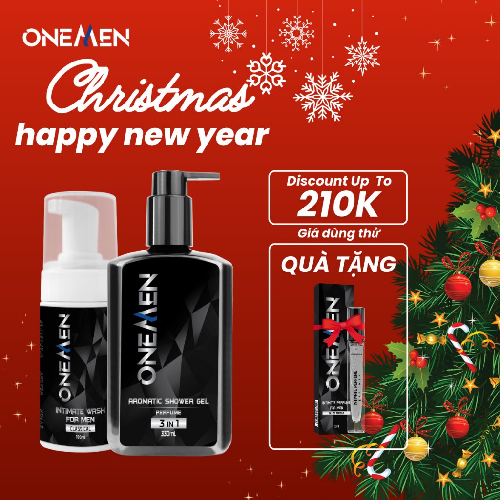 Bọt Vệ Sinh Nam OneMen + Sữa Tắm Gội Hương Nước Hoa Nam 3IN1 Tặng Nước Hoa Nam