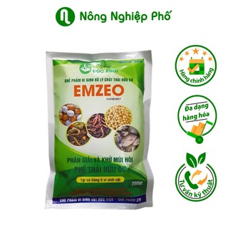 Phân hữu cơ vi sinh, chế phẩm vi sinh EMZEO ủ phân và rác thải hữu cơ - Gói 200 gram