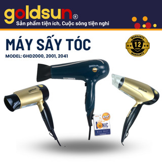 Máy sấy tóc tạo kiểu tóc nhỏ gọn tiện dụng 2 chế độ gió Goldsun, máy sấy tạo kiểu tóc, bảo hành chính hãng