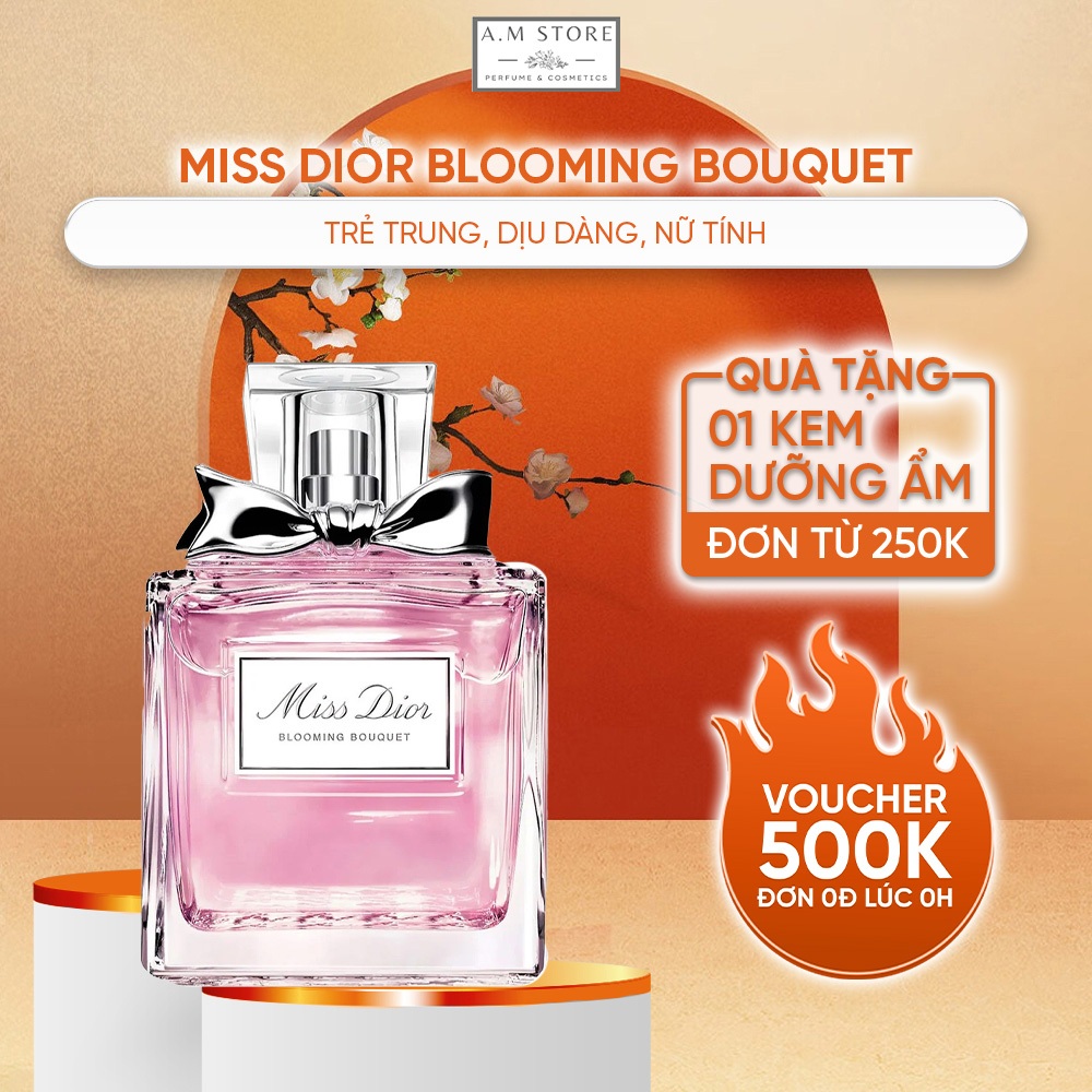 Nước Hoa Nữ Miss Dior Blooming Bouquet EDT 100ml - Mùi thơm Của Sự Nữ Tính, Dịu Dàng Và Trang Nhã