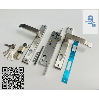 Khóa tay gạt inox 304  cửa sắt / nhôm hệ 700 FB500
