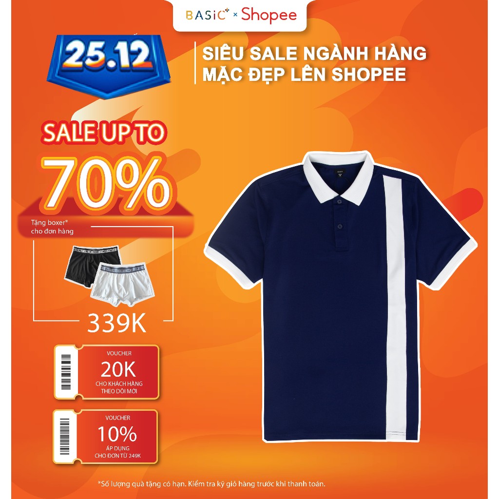 SALE SỐC - Áo POLO BASICPLUS vải POLY COOLMAX A02-217