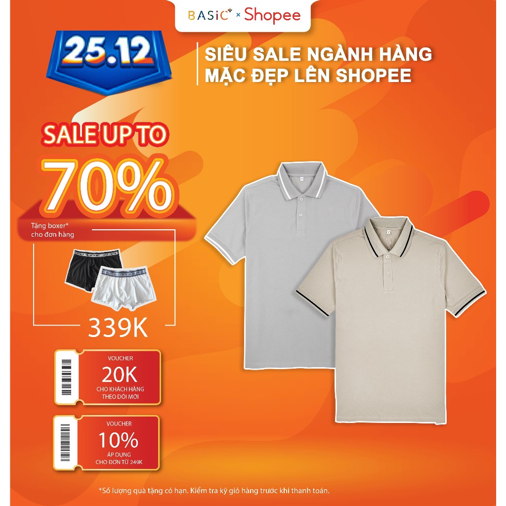 Áo POLO BASICPLUS vải CVC cao cấp Siêu dày dặn, thoáng khí, bền màu và đứng form A02-256
