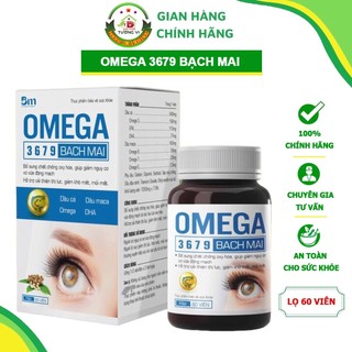 Omega 3679 Bạch Mai - Hỗ trợ cải thiện thị lực, giảm khô mắt, giảm nguy cơ xơ vữa động mạch